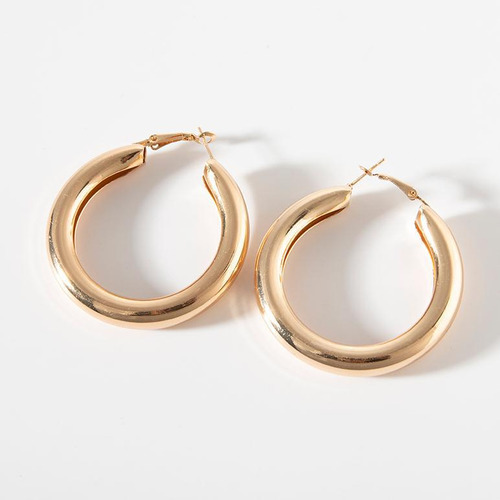 Pendientes De Aro Dorados Y Plateados, Joyas De Moda Con Cír