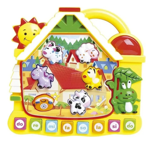 Piano Musical Interactivo Bebes Sonido Animales De La Granja