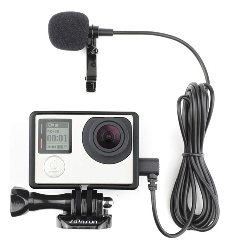 Soonsun Carcasa Para Gopro Hero 3 Hero3+ 4 Color Negro
