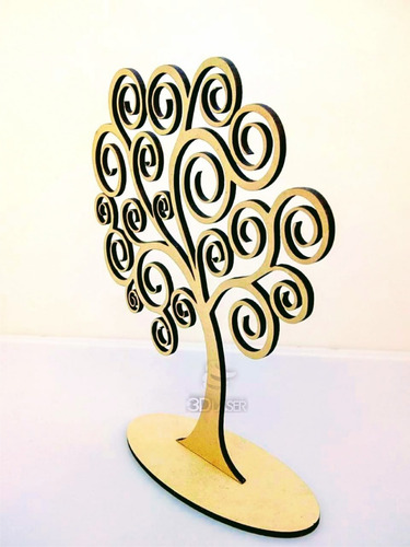 Imagen 2 de 3 de Souvenir Árbol De La Vida 12cm X 10u - Mdf / Fibrofacil