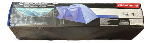 Carpa 4 Personas Iglú Dome 2.75kg Klimber Mosquitera 800mm