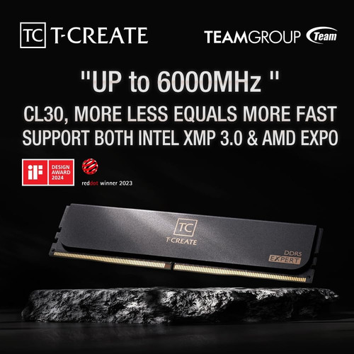 Teamgroup T-create Expert Cl30 Overclocking 10l Ddr5 32gb...