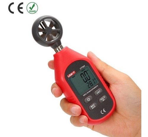 Anemómetro/medidor De Velocidad Del Viento Y Temperatura