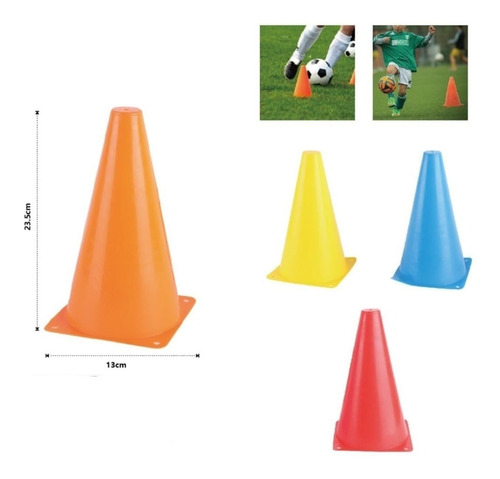 Pack 4 Conos Triangular 23 Cm Deportes Juegos