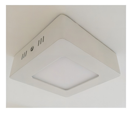 Plafon Sobrepor 6w Mini Luminaria Led Quadrada 8,5cm Teto