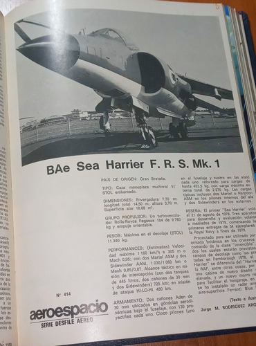 Lote 6 Revistas Aeroespacio N° 413-414-415-416-417-418 1980 (Usado)