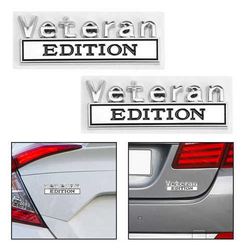 2 Pegatinas Con El Emblema De Veteran Edition Para Portón Tr