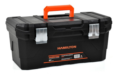 Caja Herramientas Hamilton 20 Cierre Metalico 50x26x23 Ch20 Color Negro