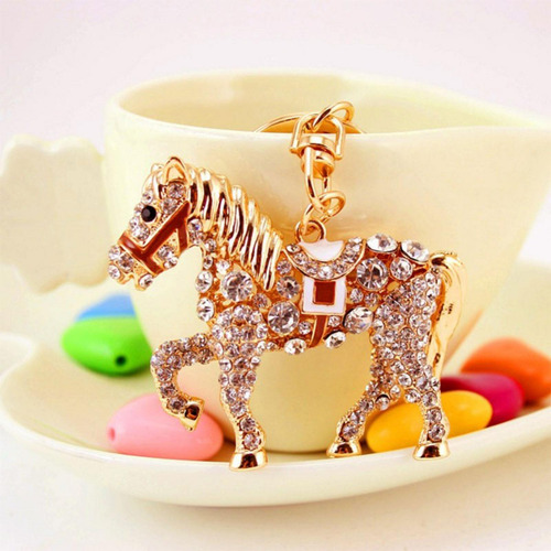 Llavero Con Diamantes De Imitación De Caballo, Llavero Con