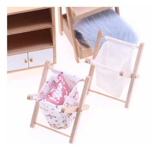 2 Cesta Para La Colada De Casa De Muñecas 1:12, Mini