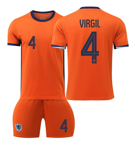 2024 Netherlands Euro Cup Soccer Uniforms No. 4 No. 10 No. 1