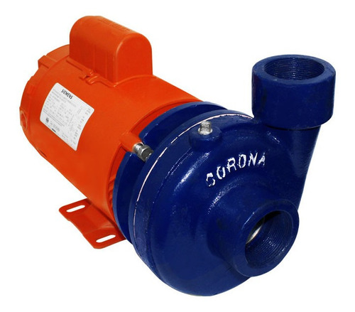 Bomba centrífuga centrífuga monofásica Siemens BCM011 2hp color naranja/azul 60Hz 120V