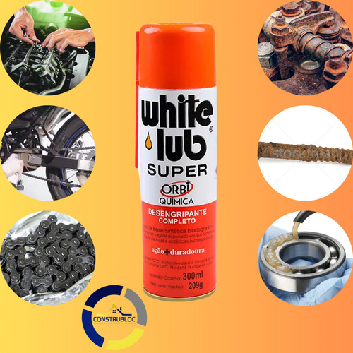 White Lub Desengripante Anti Ferrugem Tipo Wd 40 300ml Orbi