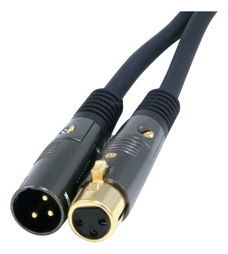 Cable Monoprice Xlr Macho A Xlr Hembra, 1.5 Pies, Negro...