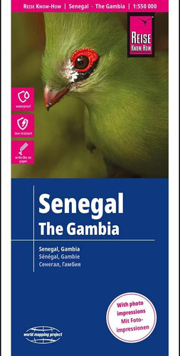 Libro: Senegal Y Gambia 2016, Mapa De Viaje - 1:550.000 (ing