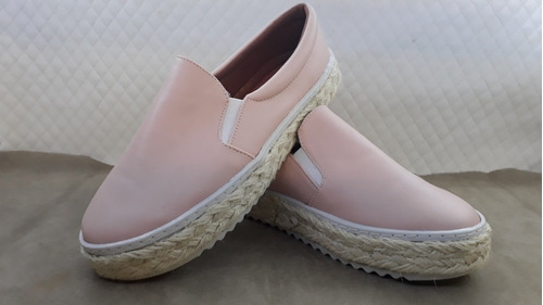 Yone  Calçados Slip On  Napa Rose Sola Alta, Com Corda.