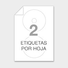 Etiquetas Autoadhesivas Precortadas Cd/dvd (50 Unid)