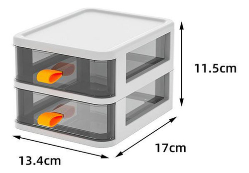 Caja Organizadora De Escritorio, Estante 2 Capas Blancas