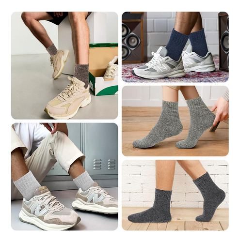 5 Pares De Calcetines De Lana Para Mujer, Calcetines