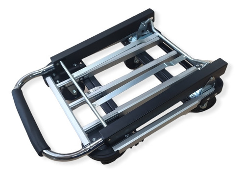 Imagen 5 de 10 de Carro Plataforma Zorra Plegable Cromada 150kg