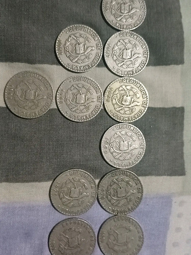 Monedas De 25 Centavos De Guatemala