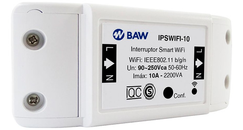 Interruptor Inteligente Smart App Wifi 220v 10a Baw