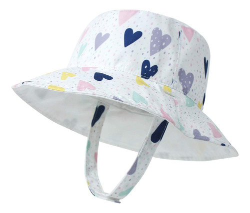 Sombrero De Sol For Bebé, Estampado Reversible