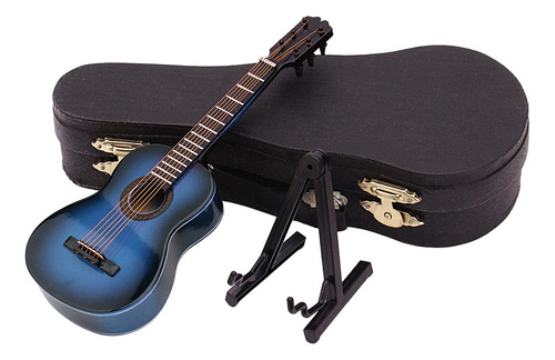 Mini Guitarra Con Soporte Y Estuche Juguete Para Niños
