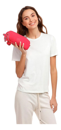 Lapicera Kipling Gitroy Cosmetiquera Original True Pink Lisa