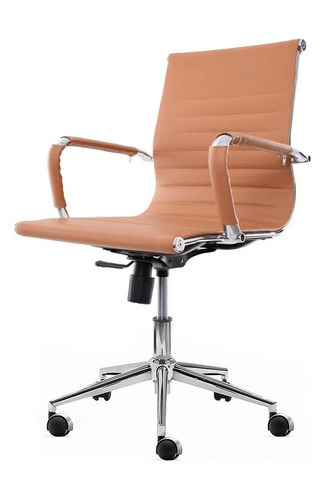 Cadeira Secretária Bestchair Esteirinha Charles Eames Cor Bege