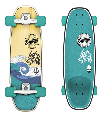 Surfskate Banga Boards - Modelo Wave Cx - Premium Carver -