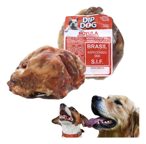 Petisco Para Cães Natural Rotula Bovina 1 Unidade