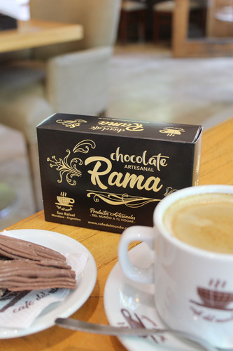 Chocolate En Rama Artesanal, Café Del Mundo, Caja X 60g