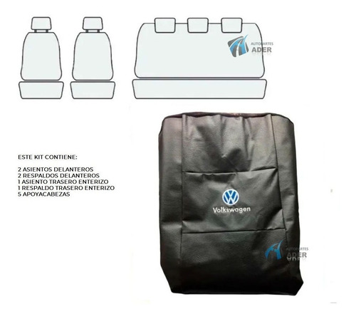 Imagen 2 de 3 de Fundas Cubre Asientos Vw Amarok Primera Calidad