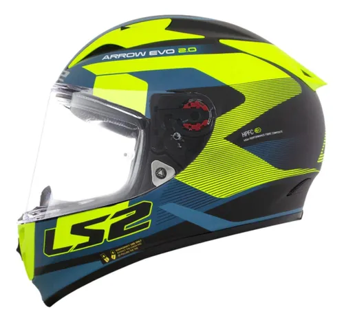 Casco Moto Pista Ls2 Ff323 Arrow R Evo Compete Azul Amarillo