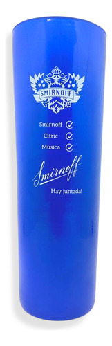 Vaso De Vidrio Azul Diseño Smirnoff 600ml Argentina