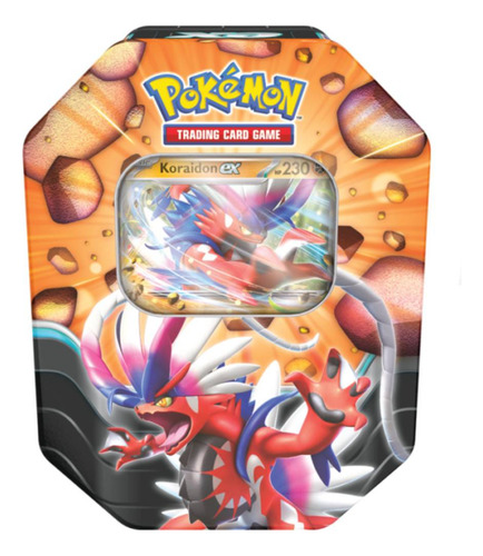 Pokemon Tcg Slashing Legends Tin Case, Koraidon Español