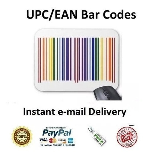 Códigos Upc Para Google Shopping Ebay Amazon 1 Código