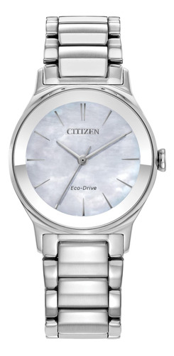 Reloj Citizen Eco-drive Axiom Plateado De Acero Inoxidable P