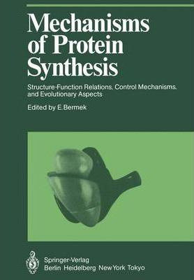 Libro Mechanisms Of Protein Synthesis : Structure-functio...