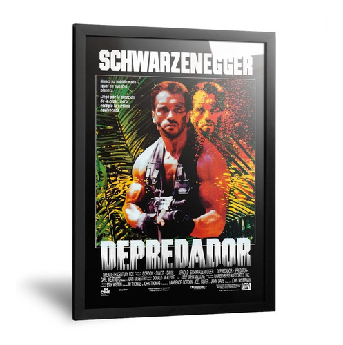 Cuadros Depredador Terminator Arnold Schwarzenegger 35x50cm
