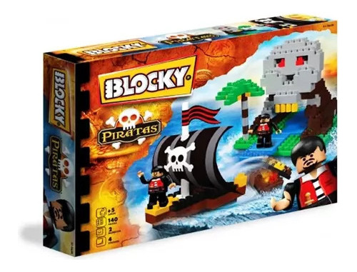 Blocky Bloques Isla Pirata 140 Piezas 01-0638 Original