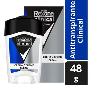 Desodorante Antitranspirante Creme Rexona Clinical Men 48g