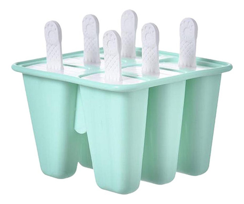 Moldes De Silicona Para Helado, Barra De 6 Celdas Verde