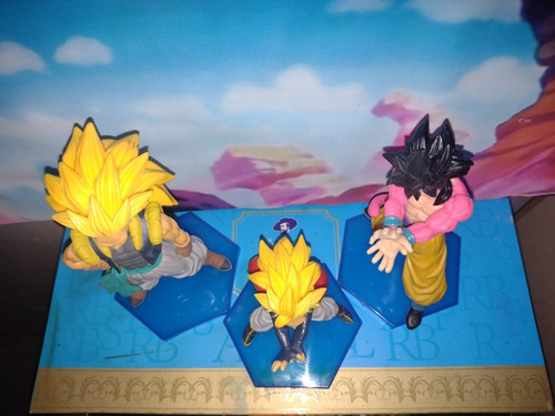 3 Boneco Dragon Ball Heroes Goku Xeno Goku Ssj 4 Gogeta Xeno