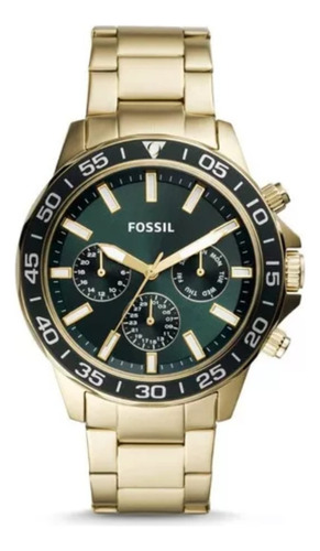 Reloj Fossil Para Caballero Bq2493.color De La Correa:dorado Dorado