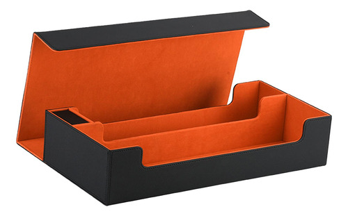 Caja De Baraja De Cartas Coleccionables, Negro Naranja