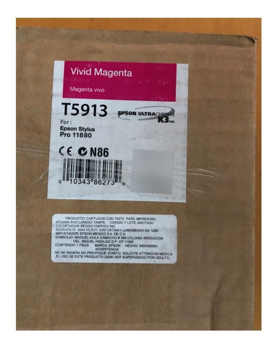 Cartucho De Tinta Epson Vivid Magenta T5913 Stylus Pro 11880