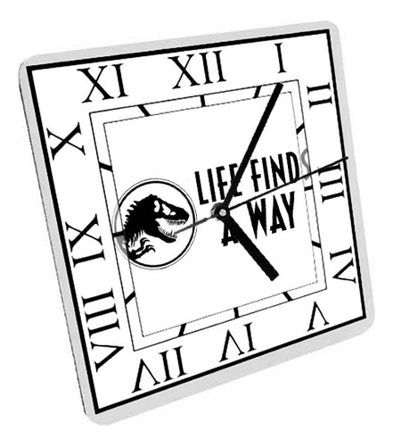 Reloj Madera Brillante Pared Y Mesa Diseño Dinosaurios A22