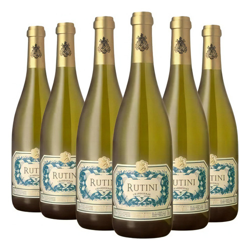 Vino Blanco Chardonnay Rutini  X 750 Ml Pack X6